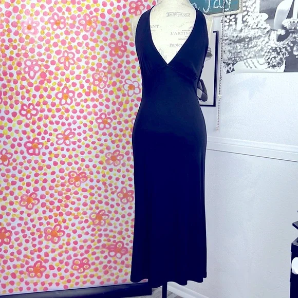 Banana Republic Dresses Banana Republic Black Jersey Midi